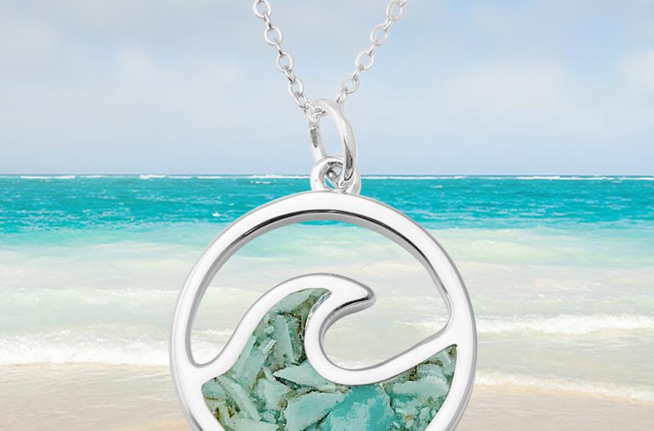 Turquoise Wave Necklace 